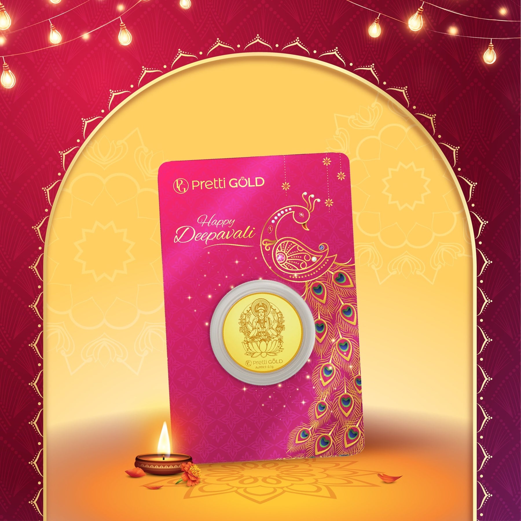 999 Deepavali / Diwali Gold Coin
