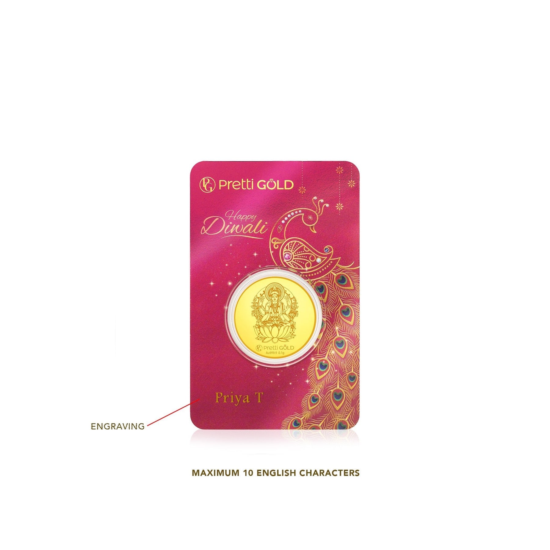 999 Deepavali / Diwali Gold Coin