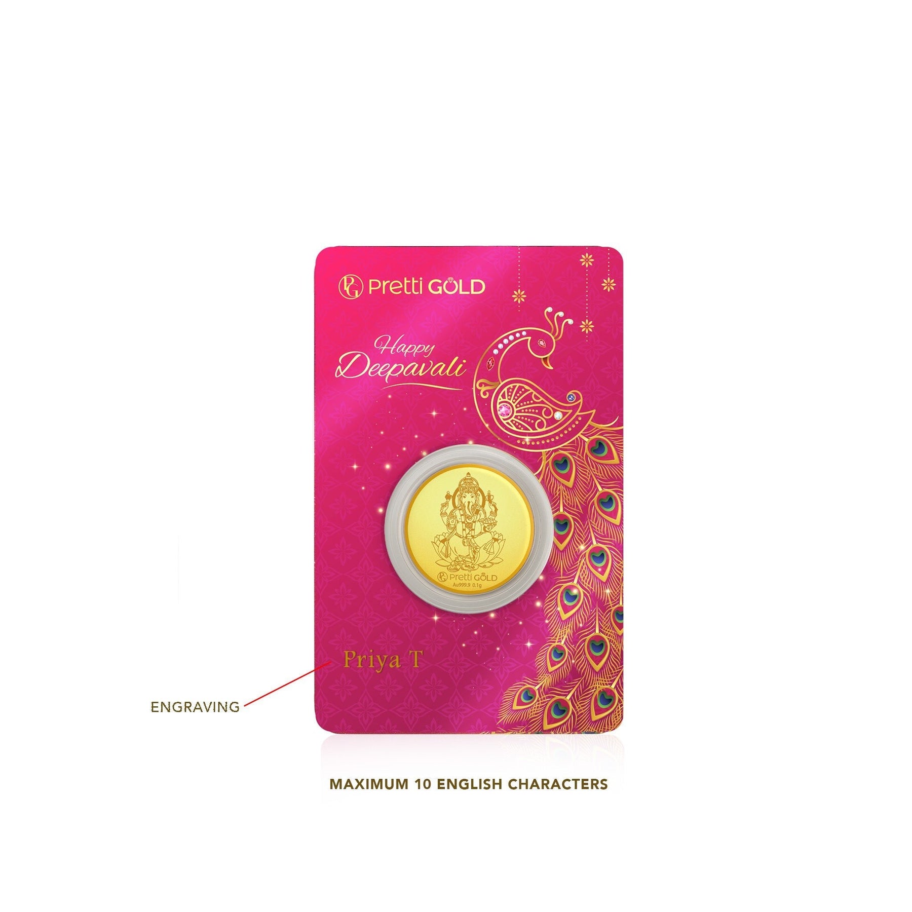 999 Deepavali / Diwali Gold Coin