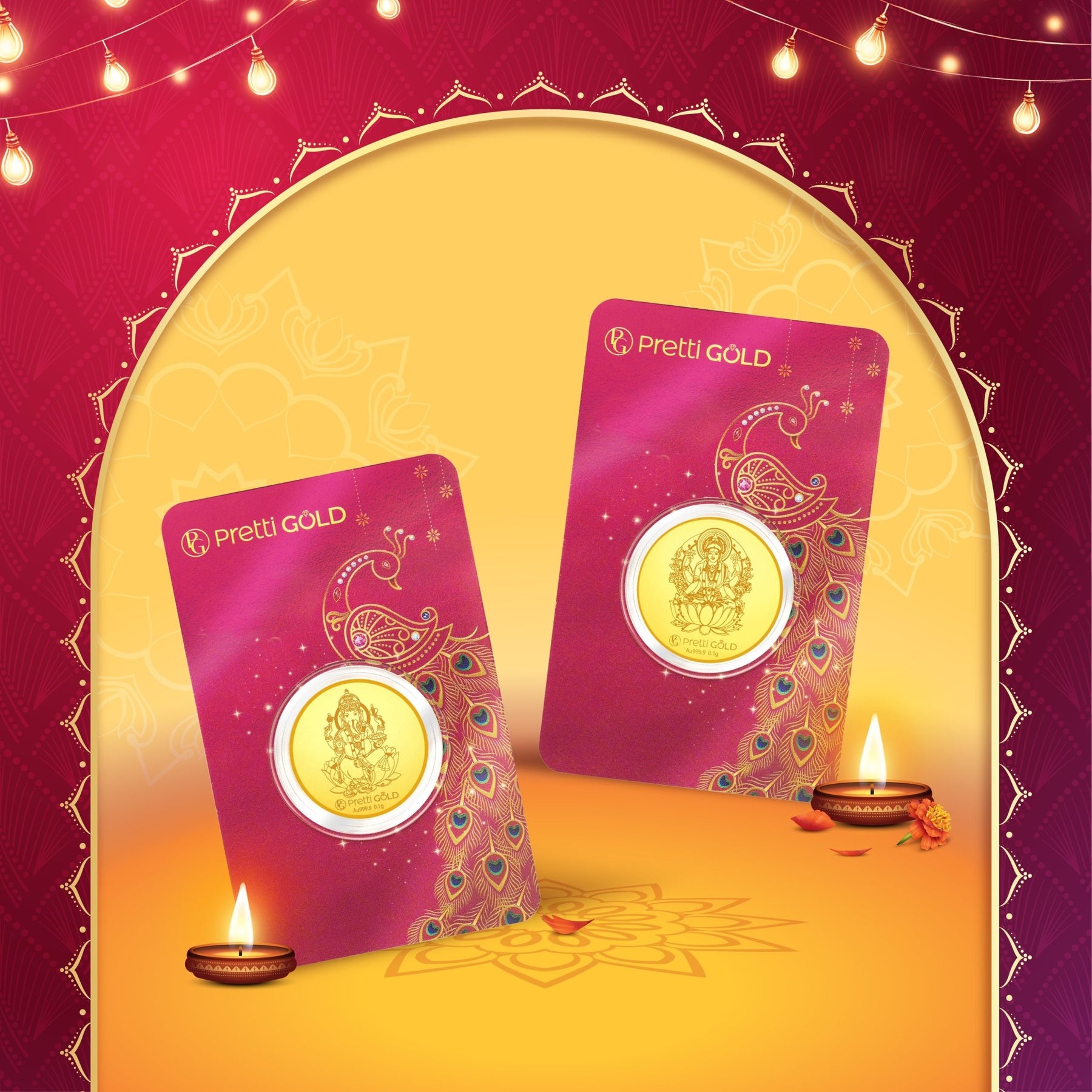 999 Deepavali / Diwali Gold Coin