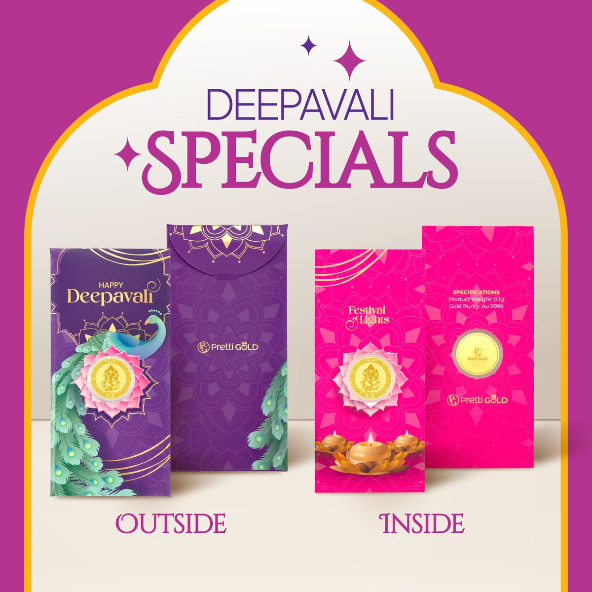 999 Deepavali Gold Coin