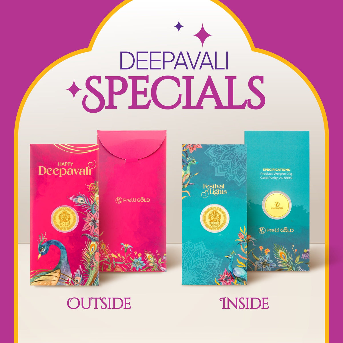 999 Deepavali Gold Coin