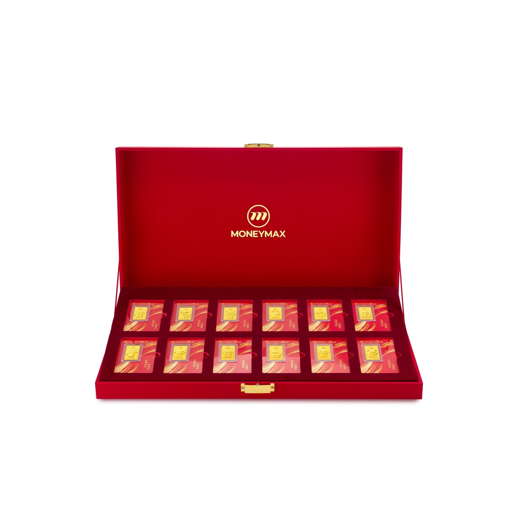 999 Gold 十二福星 12 Lucky Treasures Zodiac Pretti Gold Bar