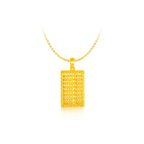 999 Gold (招福进禄) Abacus Pendant