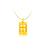 999 Gold (金玉满堂) Abacus Pendant