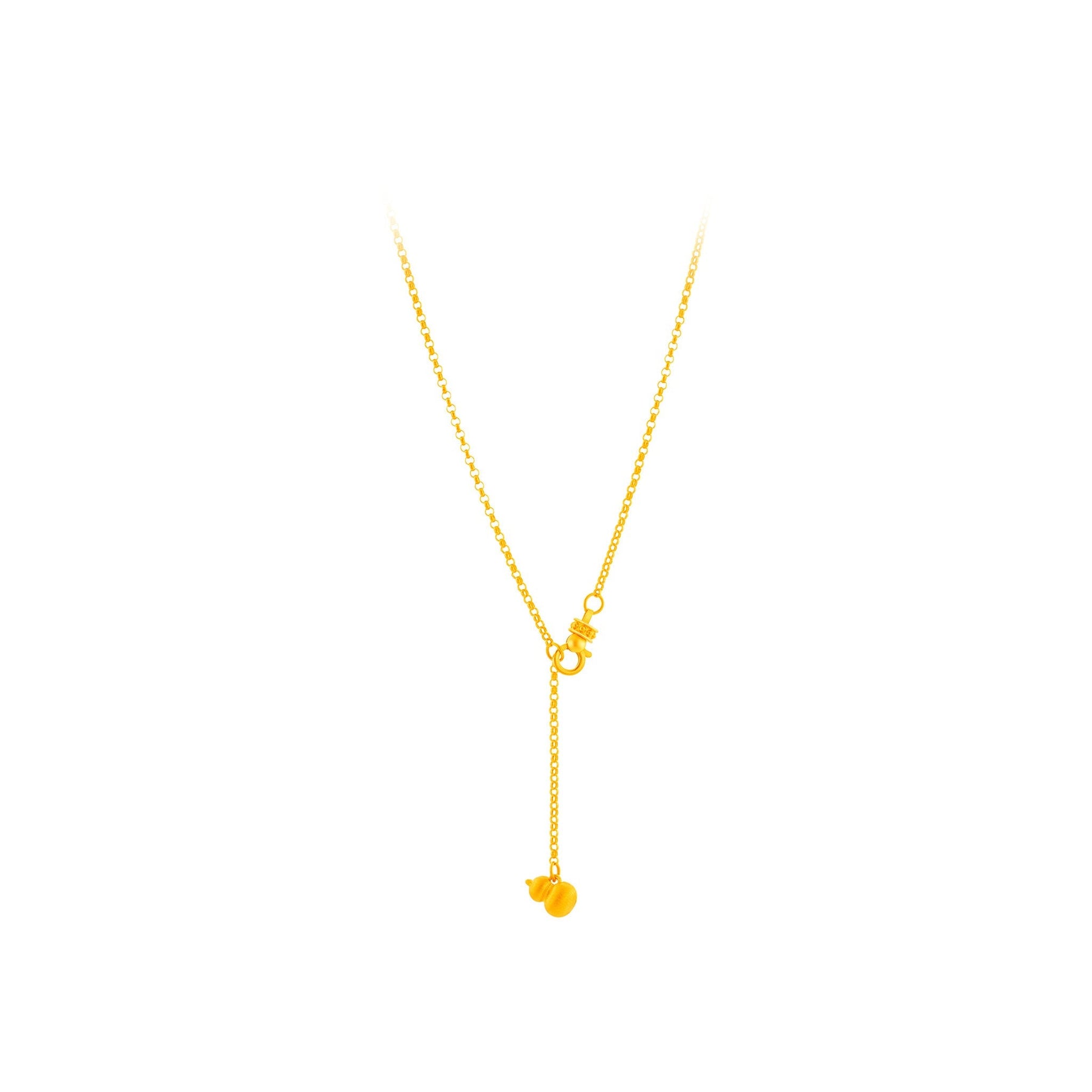 999 Gold Auspicious Gourd Necklace