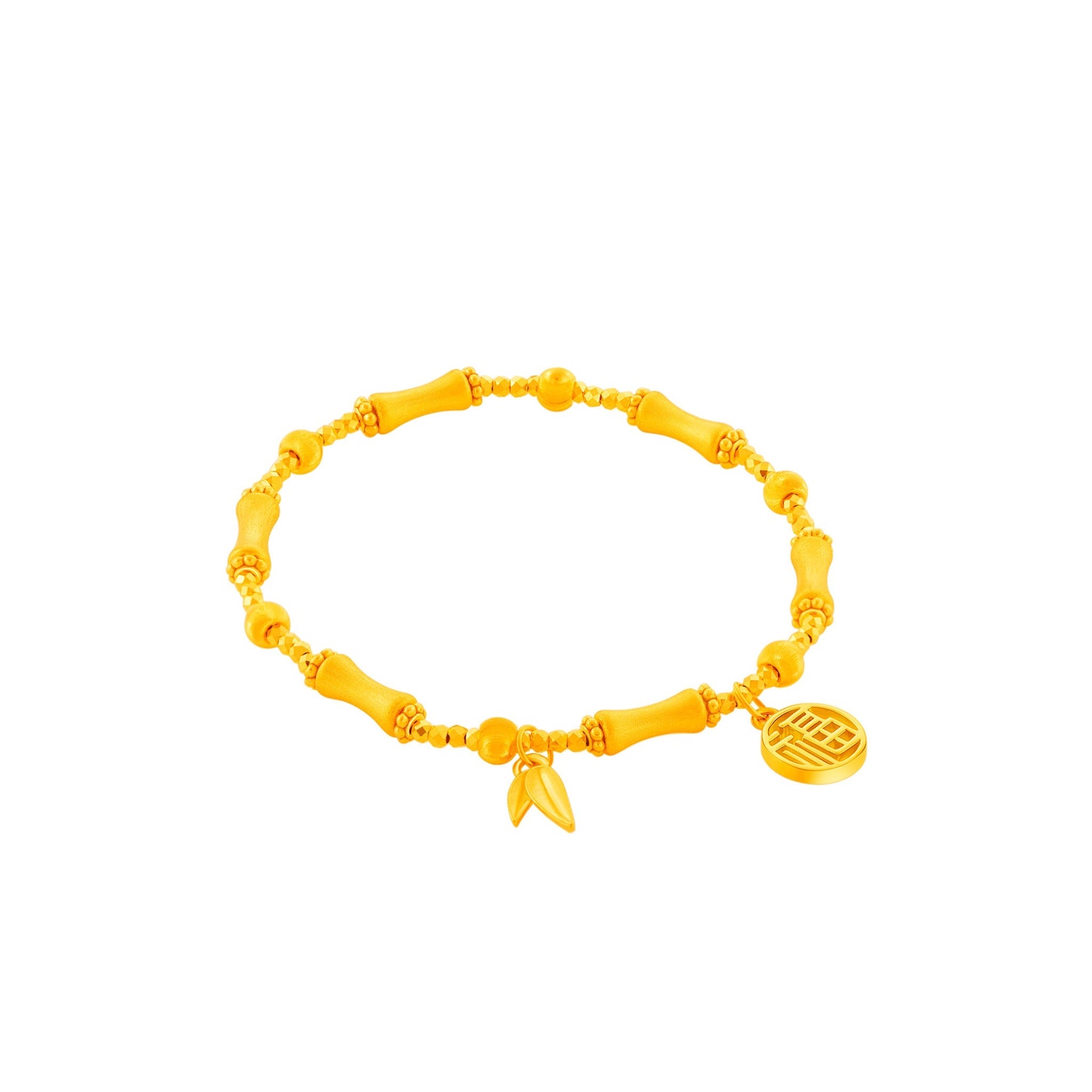 999 Gold Bountiful Bamboo Bracelet