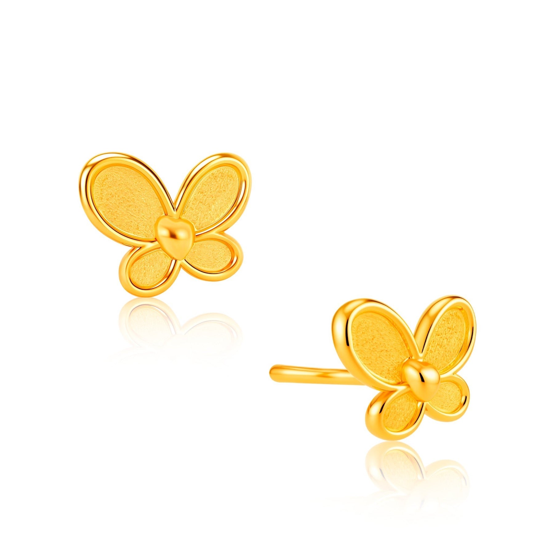 999 Gold Butterfly Bliss Earrings