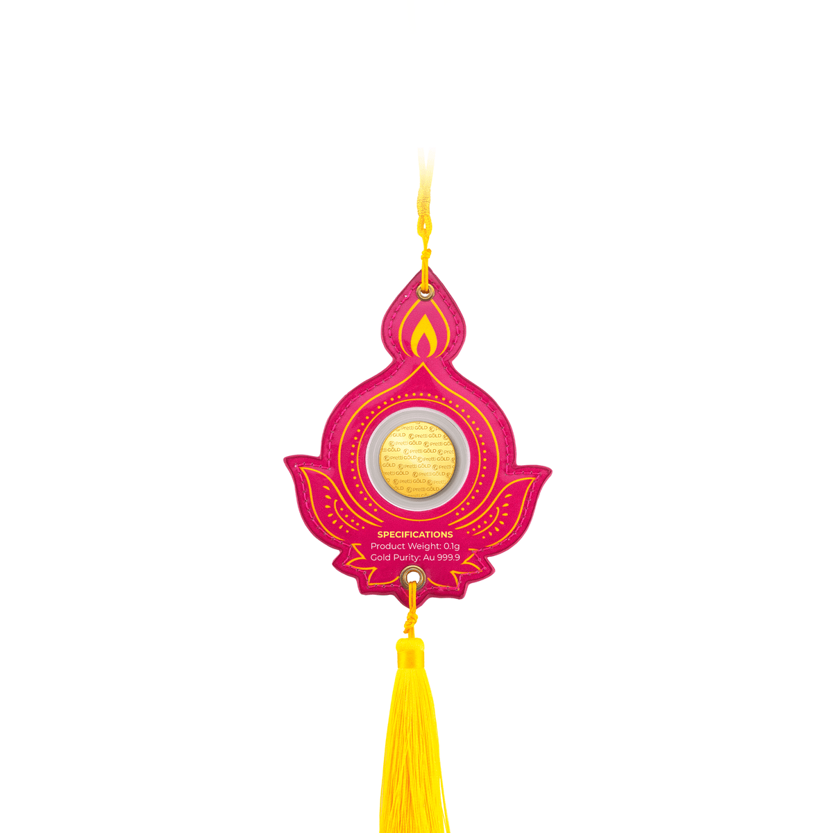 999 Gold Deepavali Blessing Charm