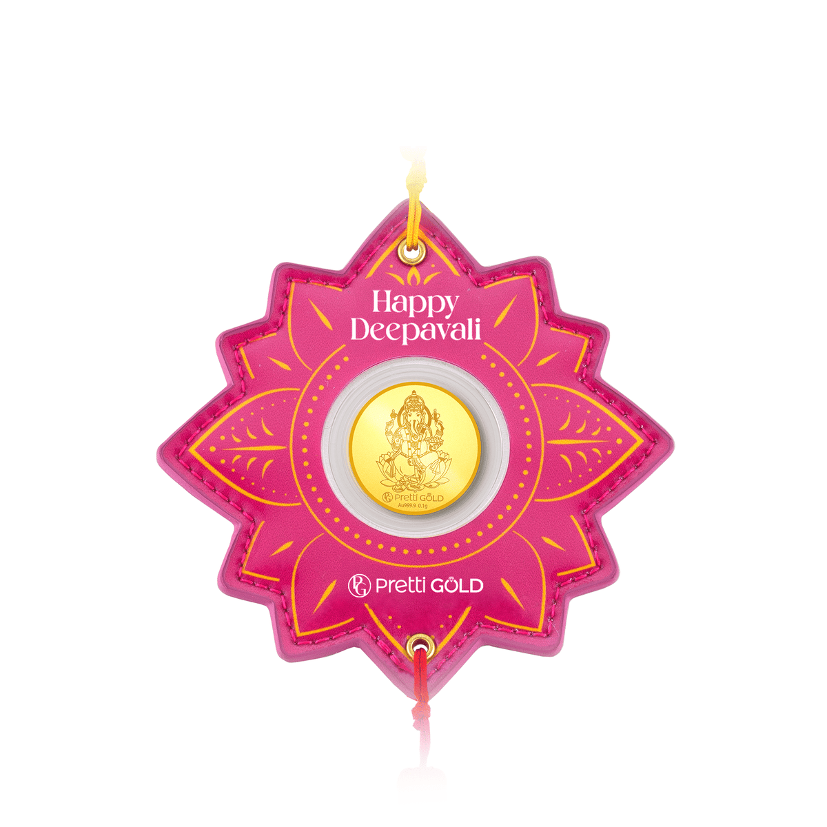 999 Gold Deepavali Blessing Charm