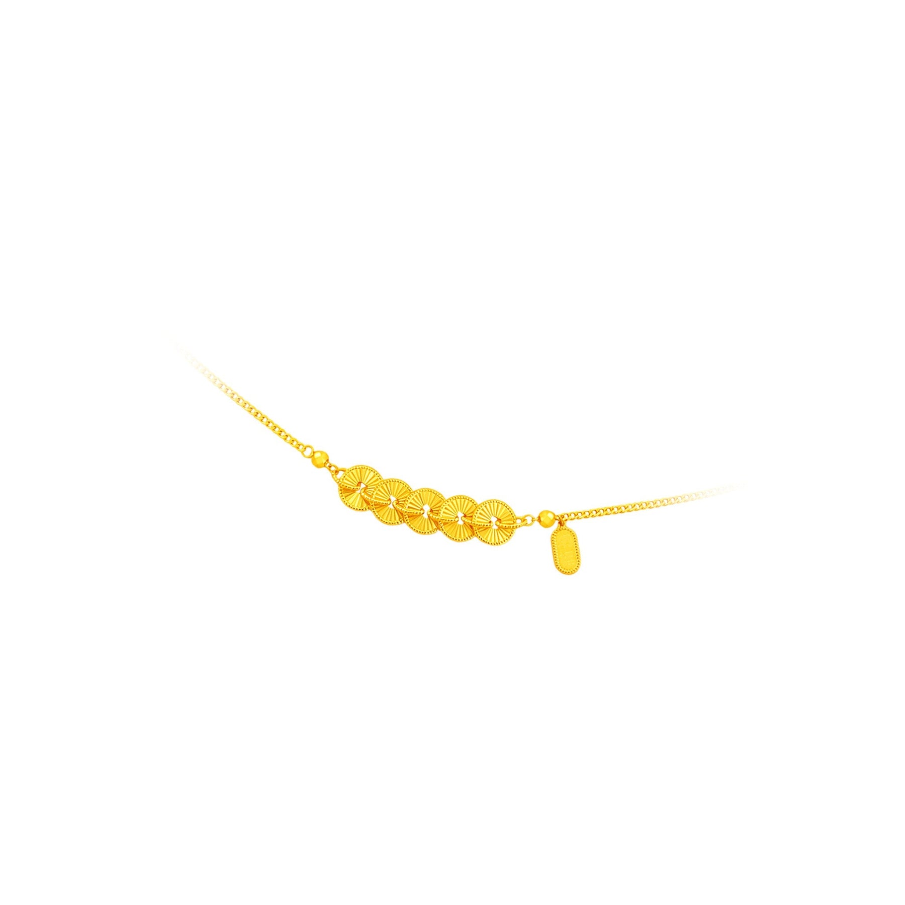 999 Gold Five Emperor Wealth Flow Bracelet(五帝纳福)