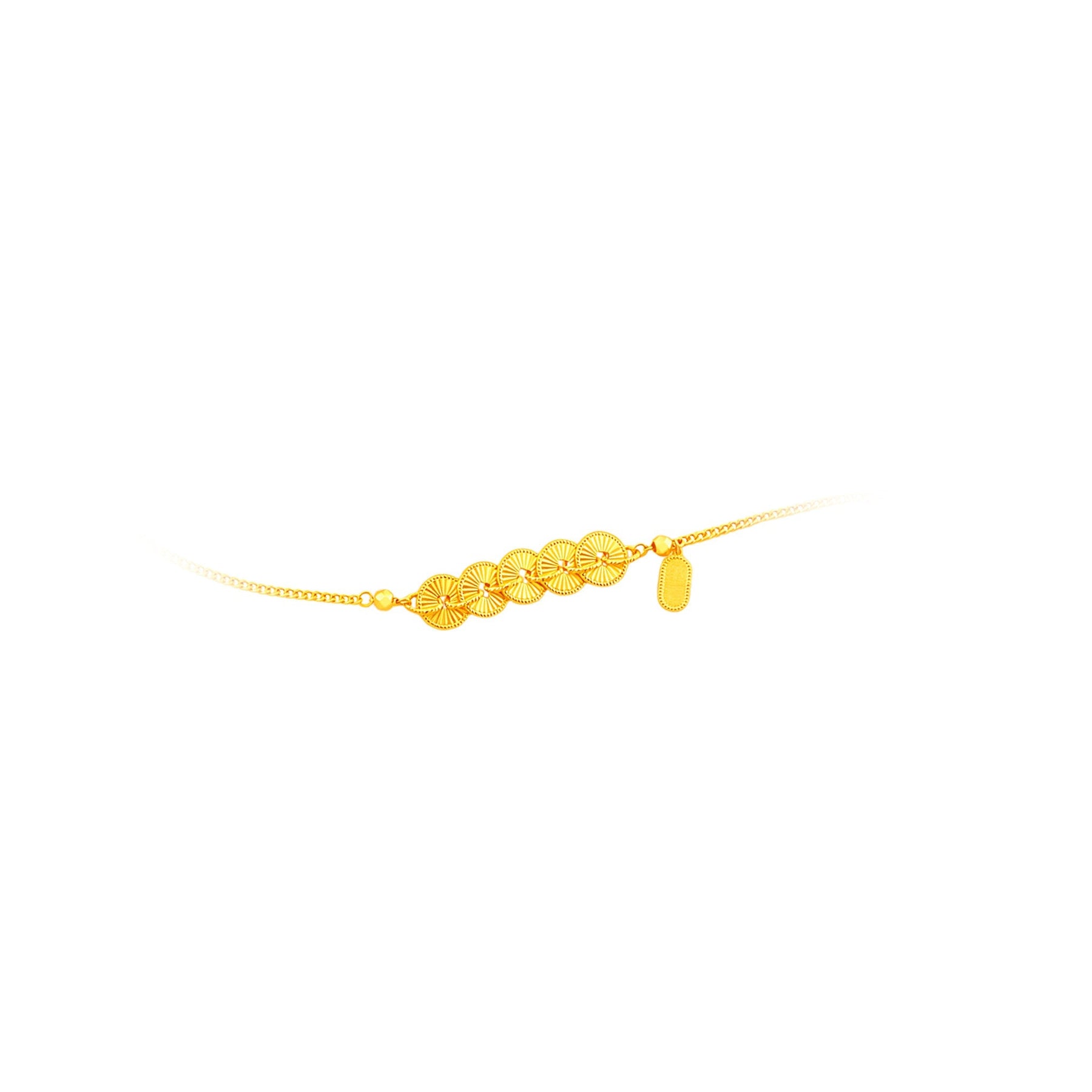 999 Gold Five Emperor Wealth Flow Bracelet(五帝纳福)