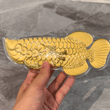 999 Gold Fortune Arowana Figurine 招财金龙