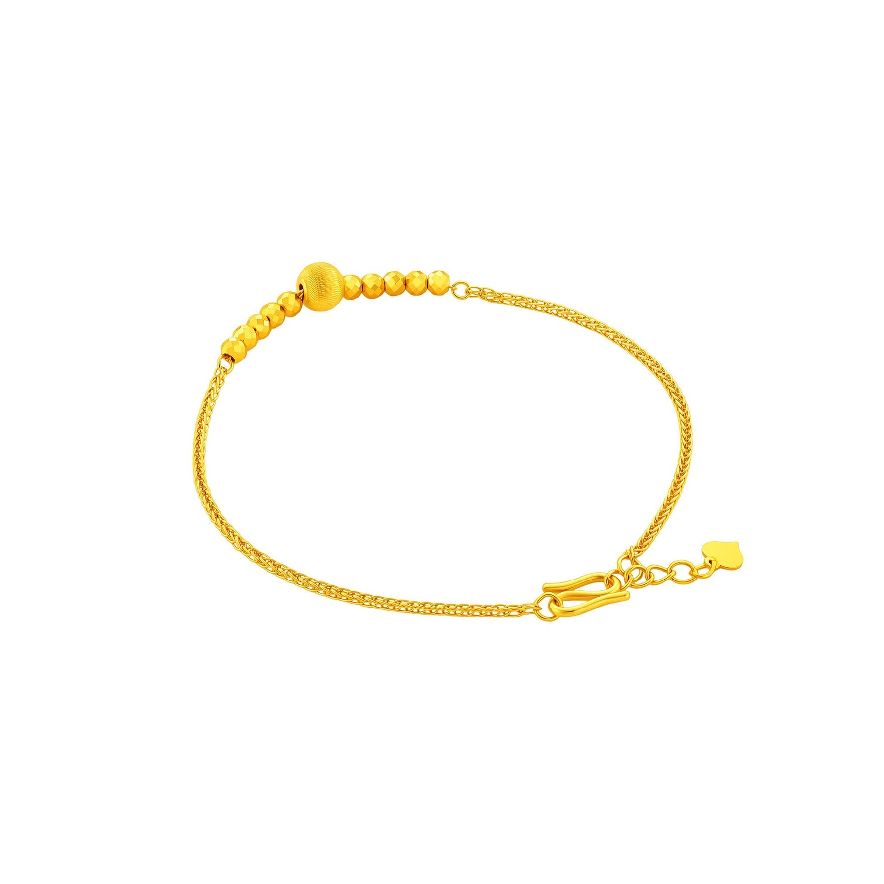 999 Gold Fulfillment Beads Bracelet (如愿以偿)