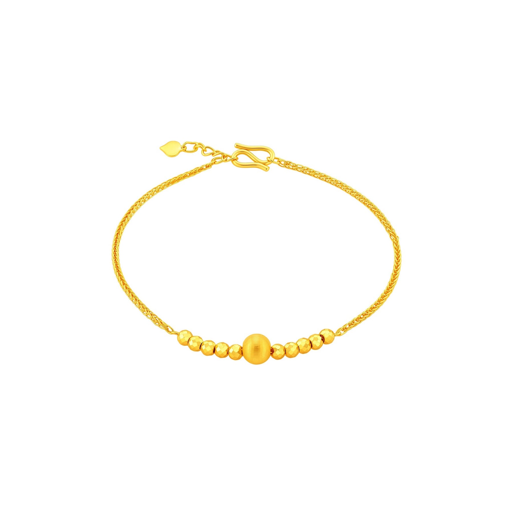 999 Gold Fulfillment Beads Bracelet (如愿以偿)