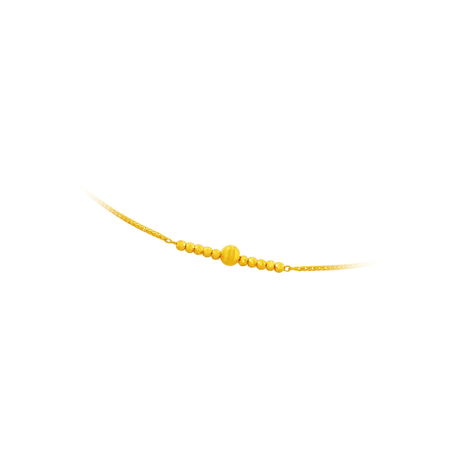 999 Gold Fulfillment Beads Bracelet (如愿以偿)