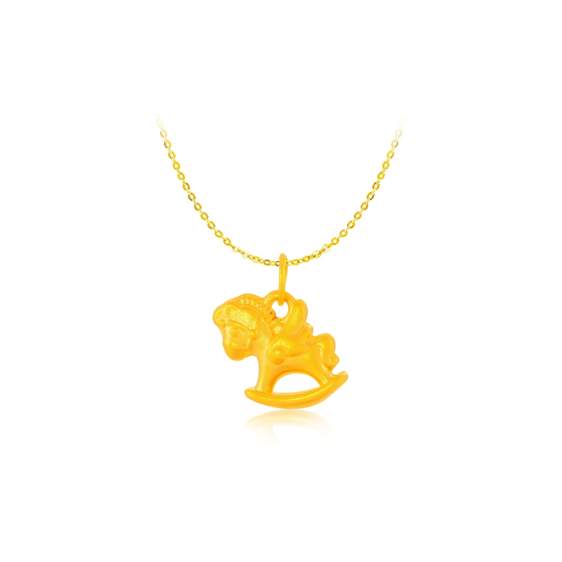 999 Gold Galloping Prosperity Pendant
