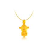999 Gold God Of Wealth Pendant (财神爷)