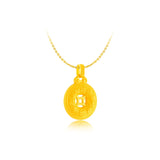 999 Gold Golden Guardian Buckle Pendant