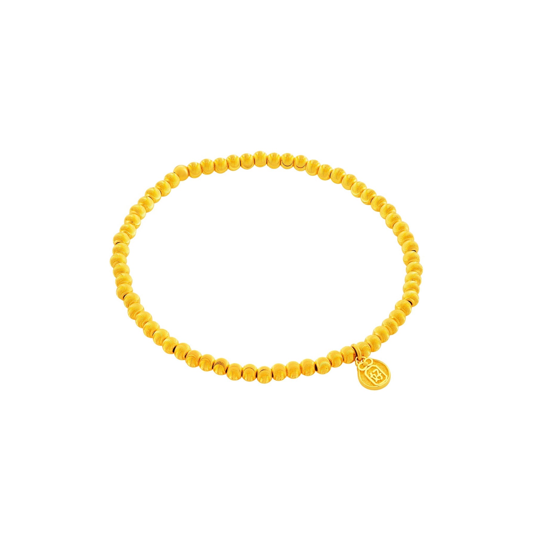 999 Gold Golden Sphere Bracelet
