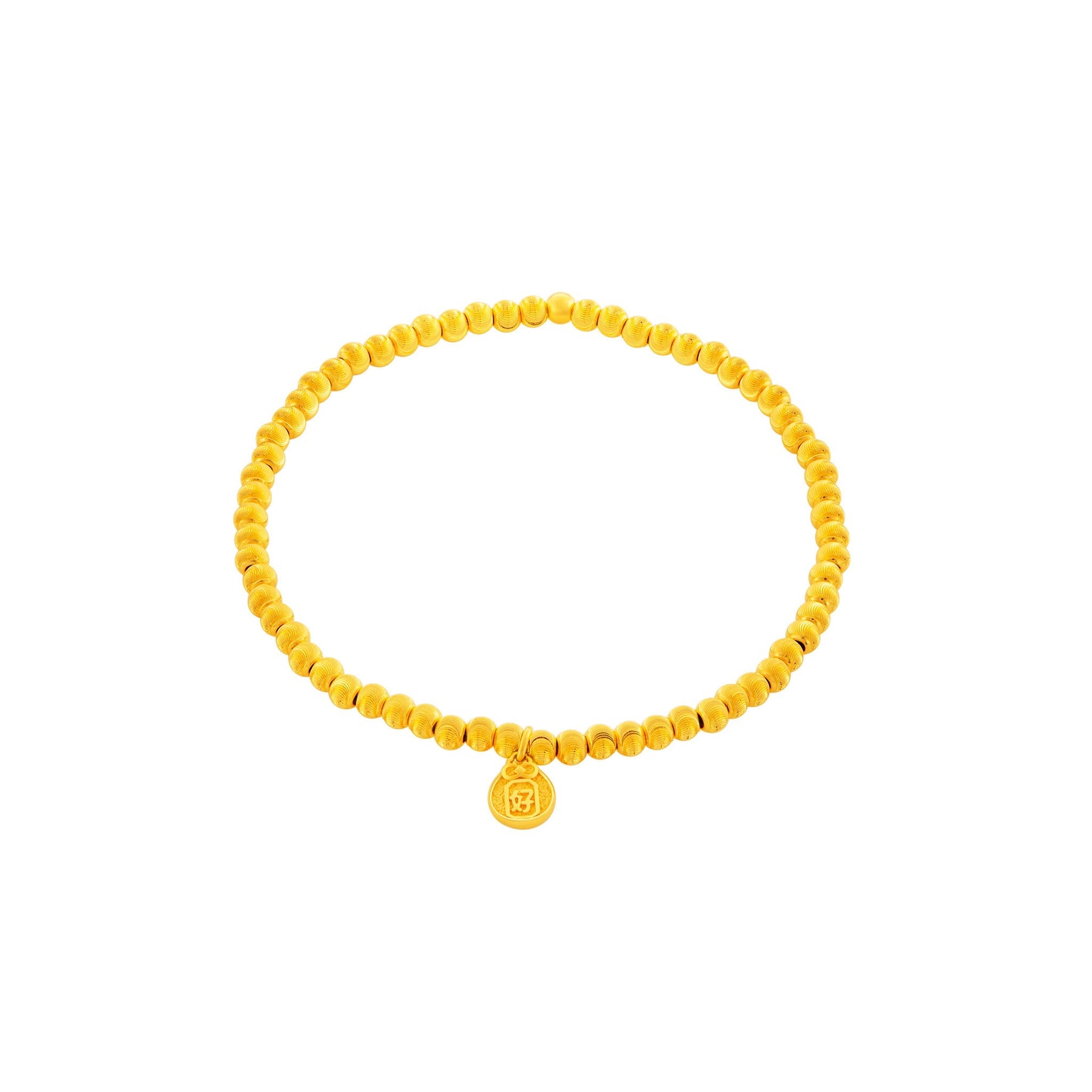 999 Gold Golden Sphere Bracelet