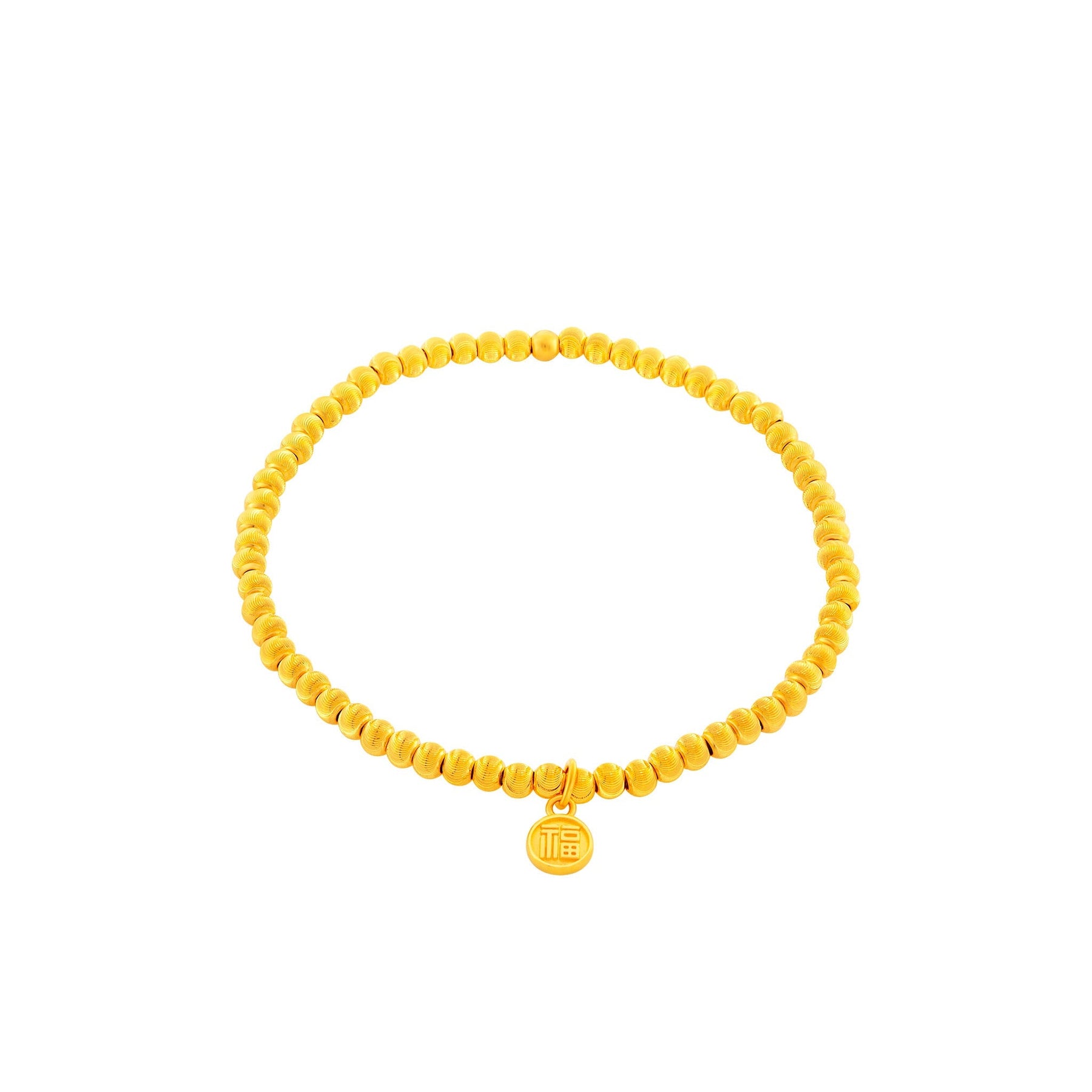 999 Gold Golden Sphere Bracelet