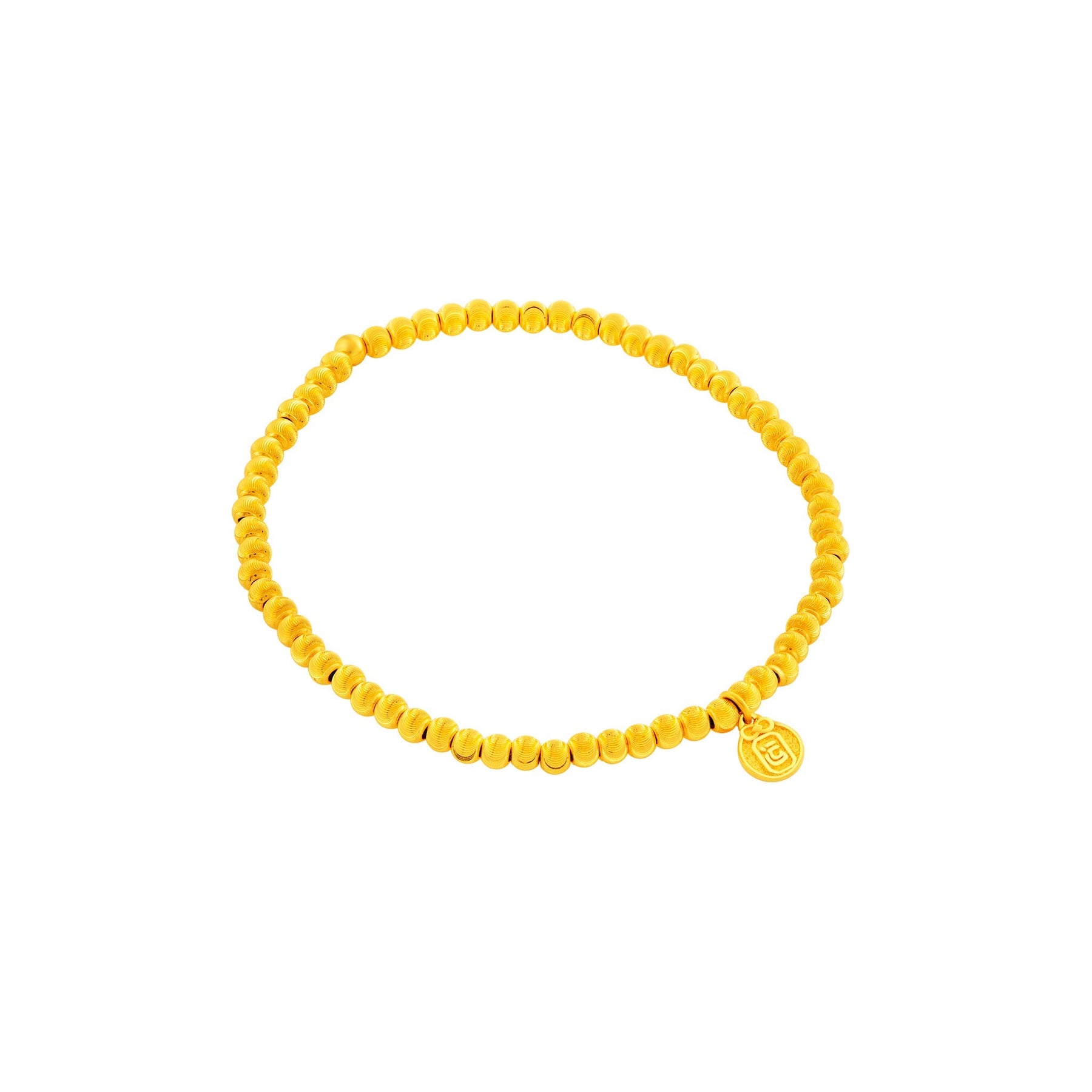 999 Gold Golden Sphere Bracelet