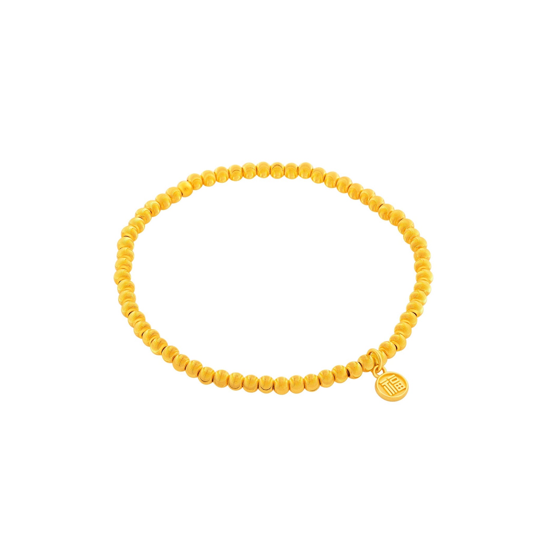 999 Gold Golden Sphere Bracelet
