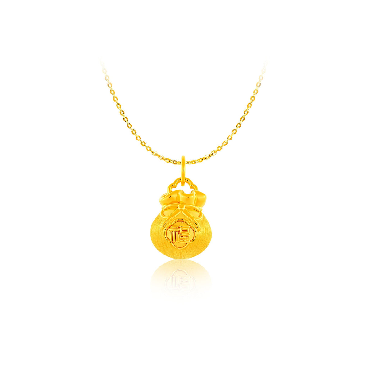 999 Gold Golden Wealth Bag Pendant