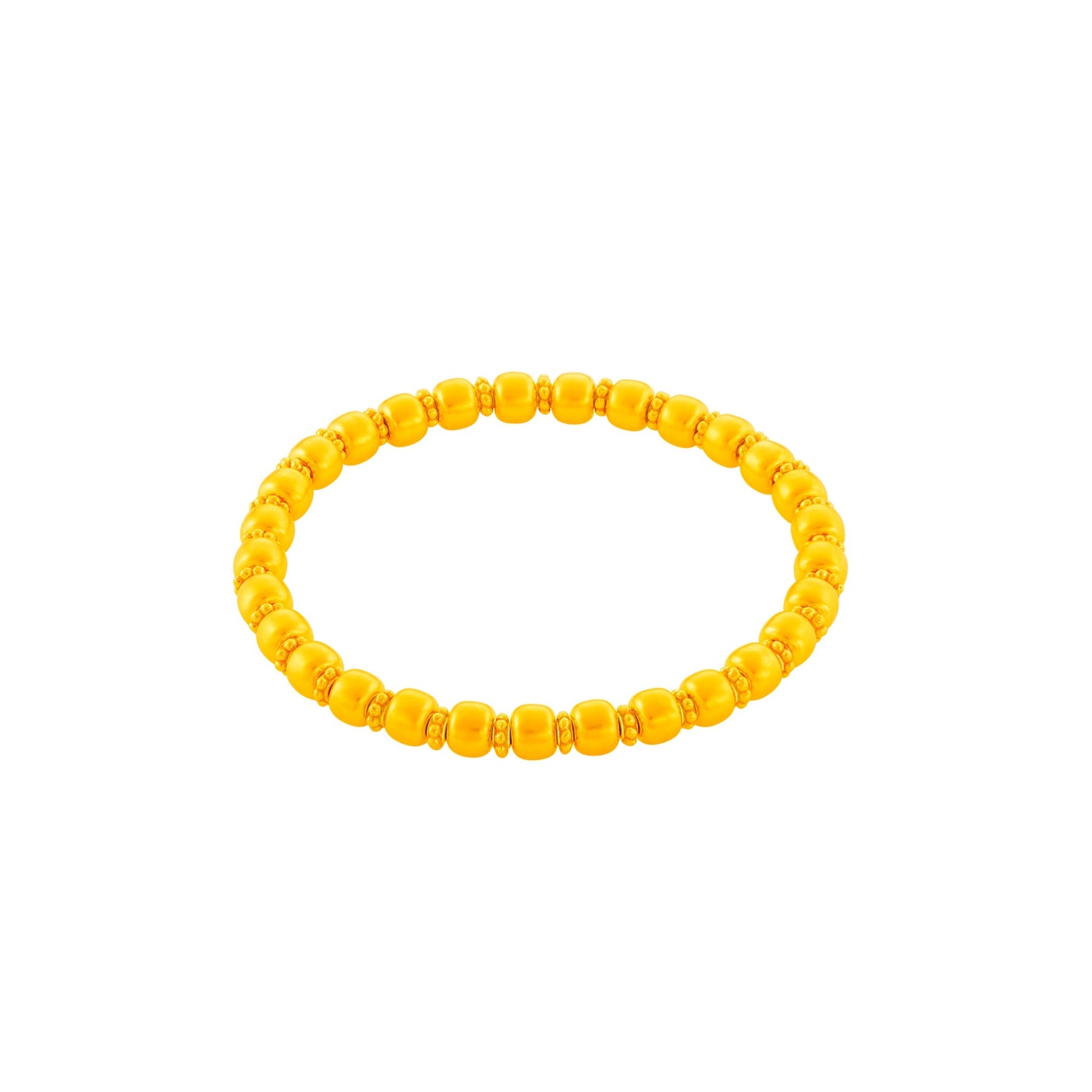 999 Gold Grandeur Bead Bracelet