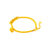 999 Gold Lotus Fortune Coins Bracelet