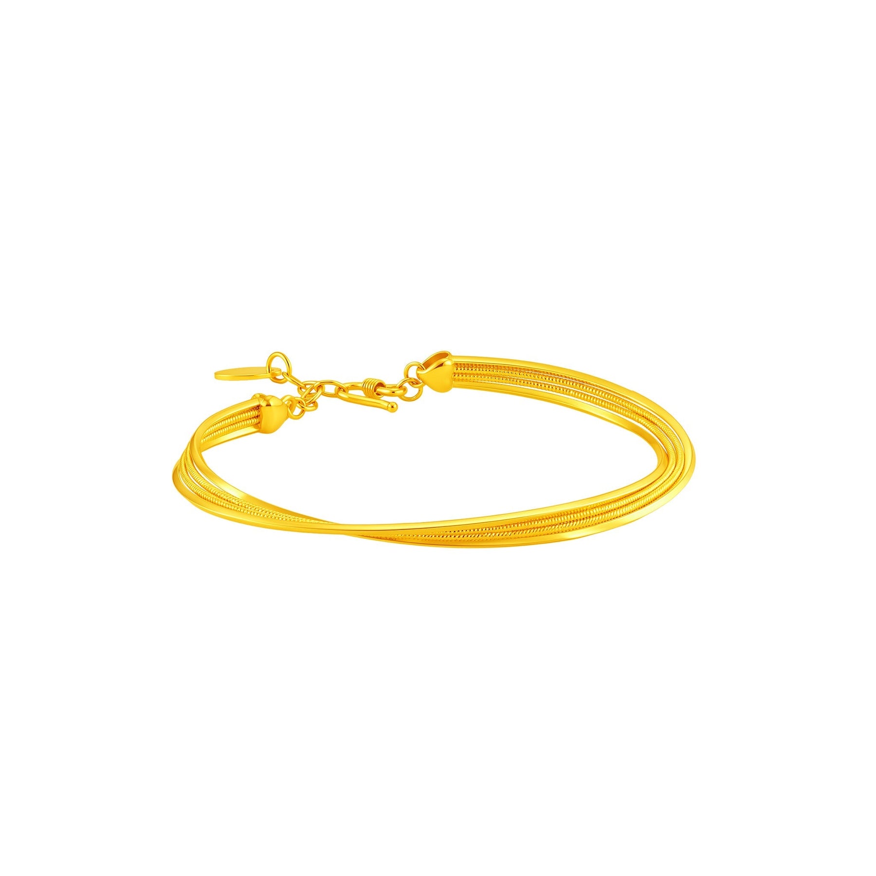 999 Gold Lumi Line Bangle