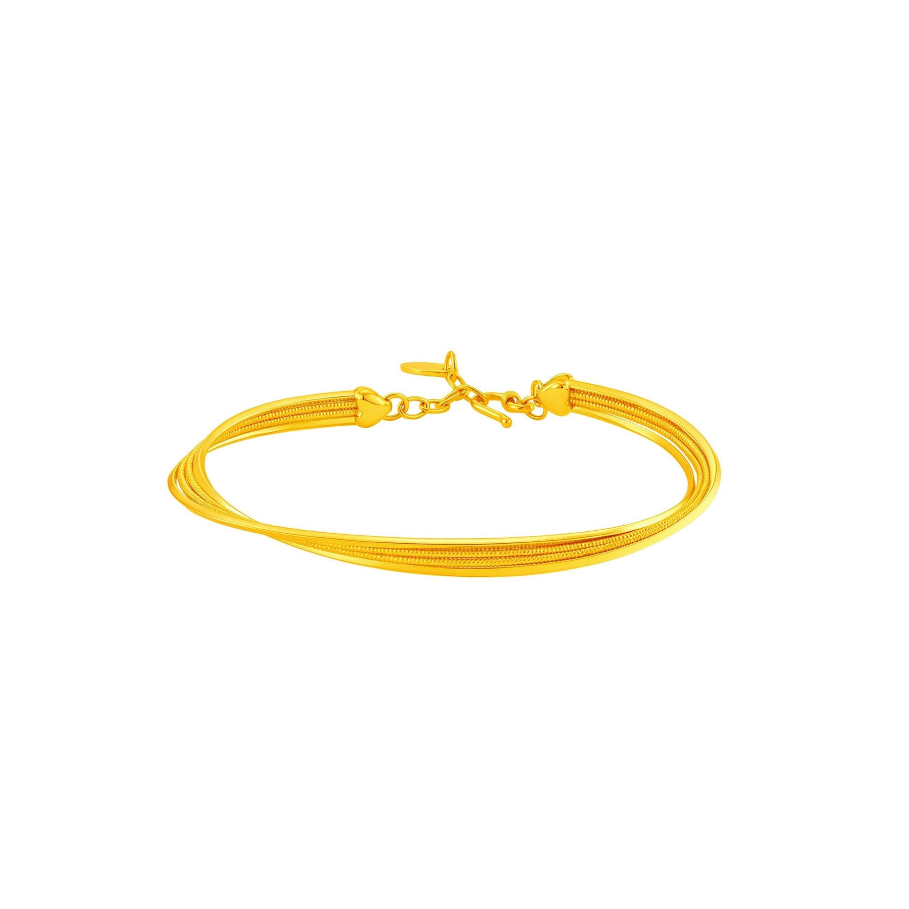 999 Gold Lumi Line Bangle