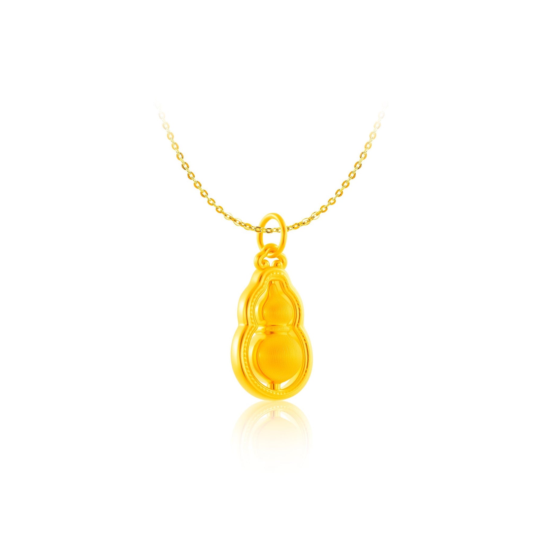 999 Gold Luxe Gourd Pendant