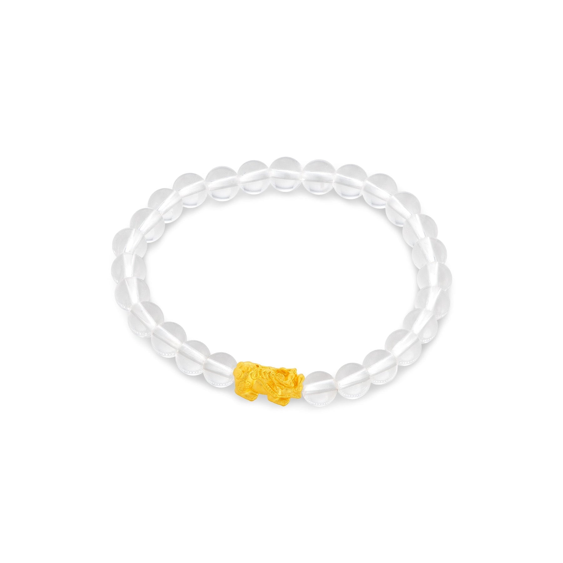 999 Gold Mini Pixiu 貔貅 with Auspicious Beads Bracelet