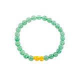 999 Gold Mini Pixiu 貔貅 with Auspicious Beads Bracelet