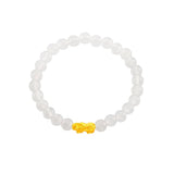 999 Gold Mini Pixiu 貔貅 with Auspicious Beads Bracelet