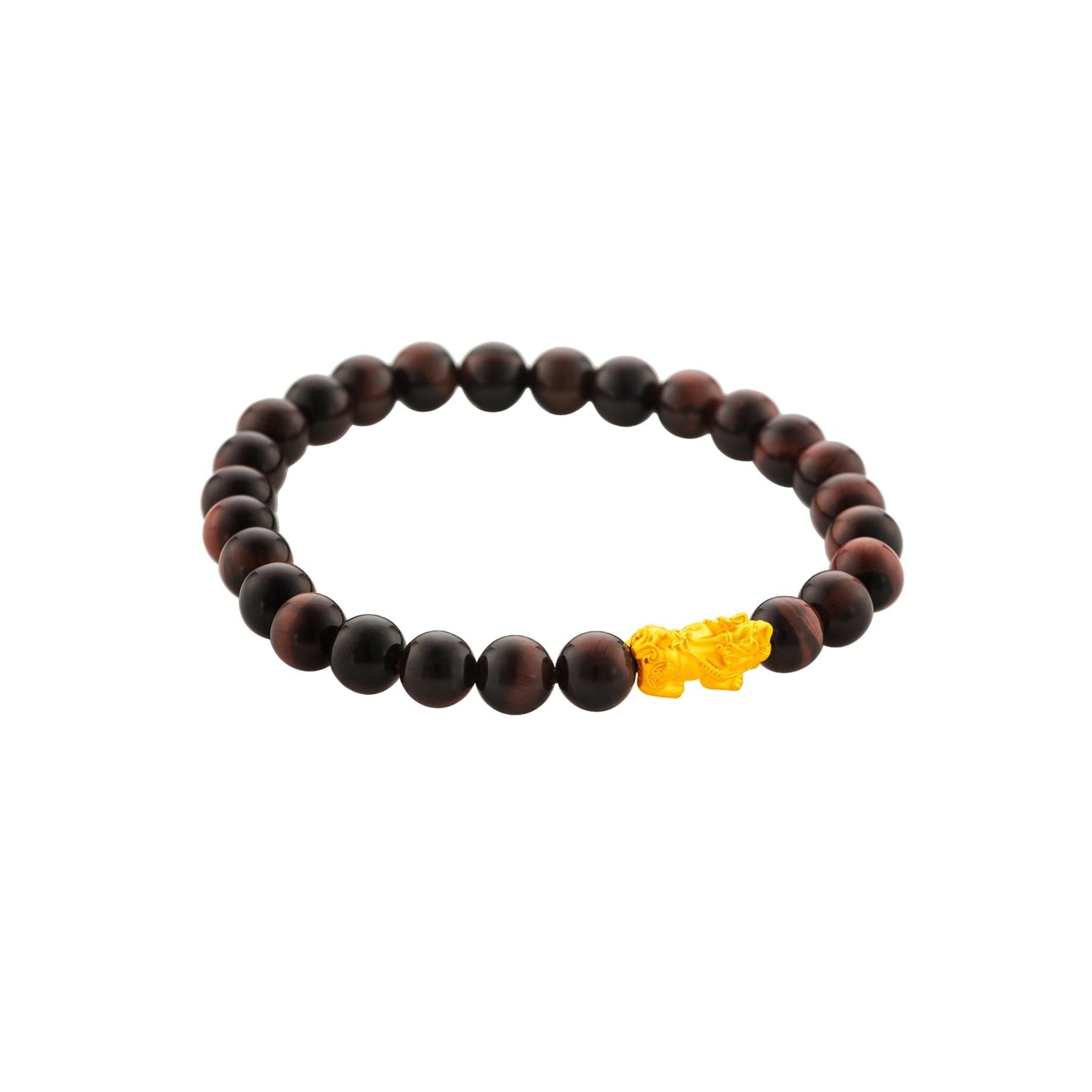 999 Gold Mini Pixiu 貔貅 with Auspicious Beads Bracelet