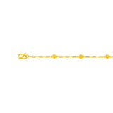 999 Gold Petite Rose Bracelet