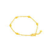 999 Gold Petite Rose Bracelet