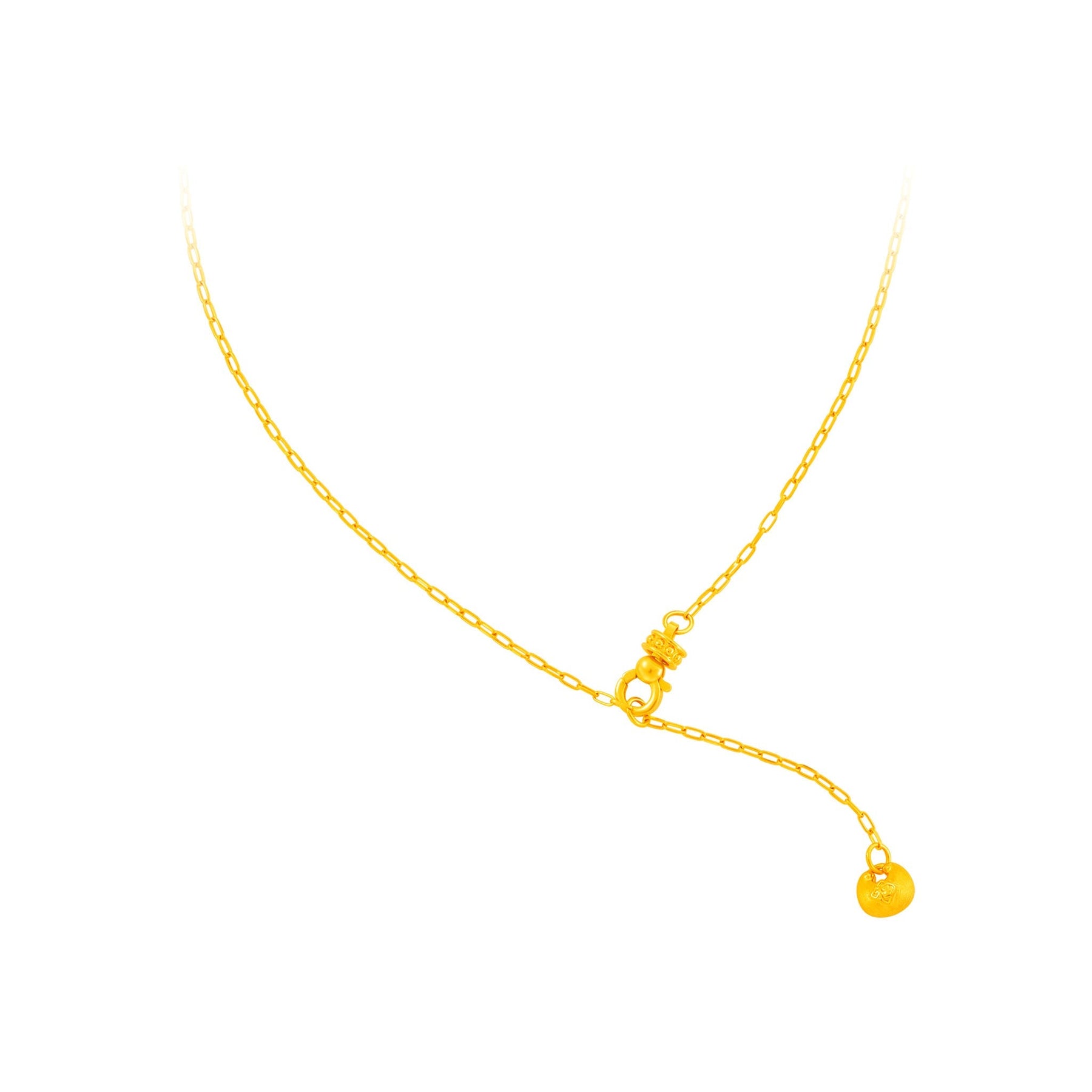 999 Gold Prosperity Lock Necklace