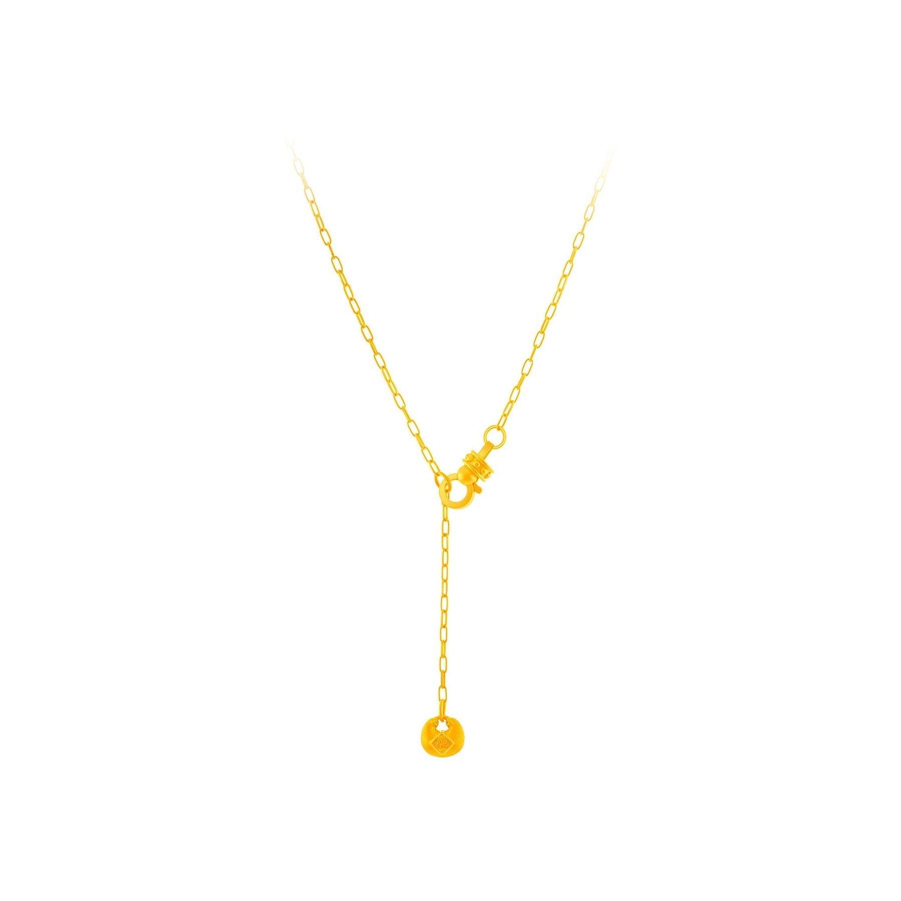 999 Gold Prosperity Lock Necklace