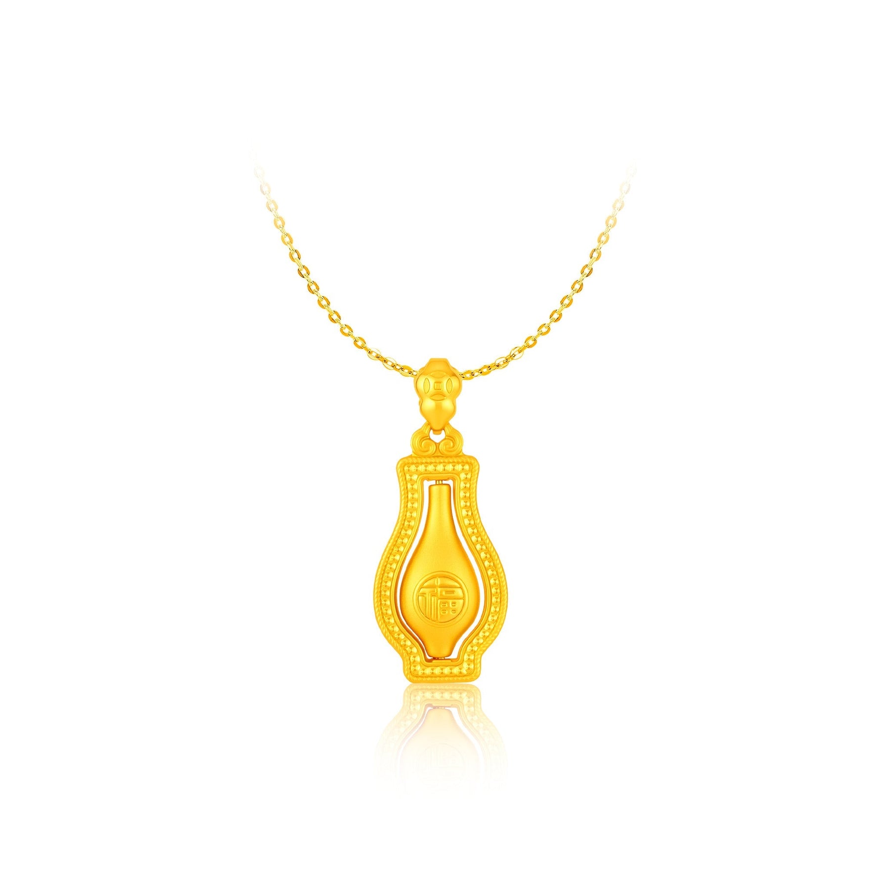 999 Gold Sacred Mercy Vase Pendant(慈悲福瓶)