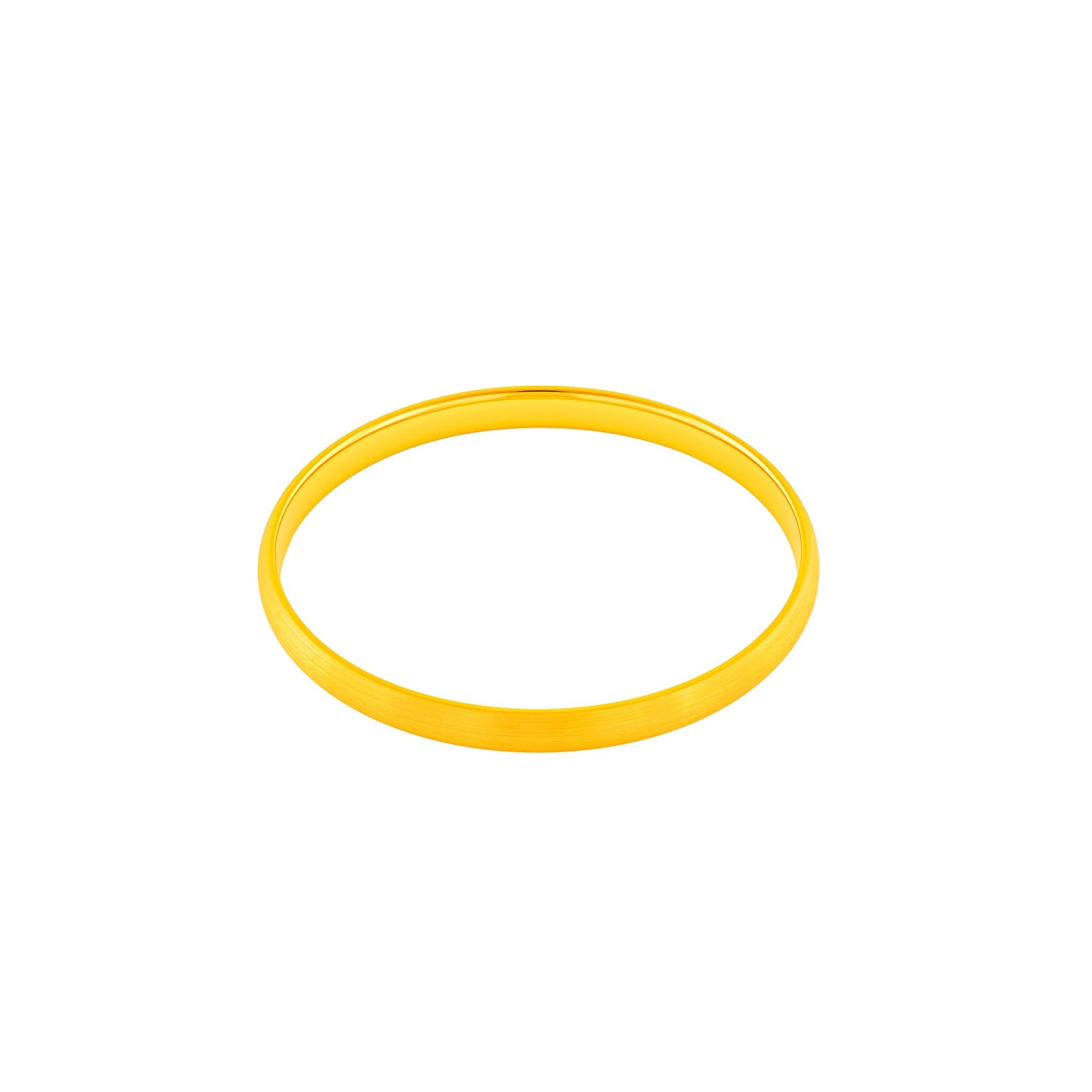 999 Gold Satin Glow Bangle