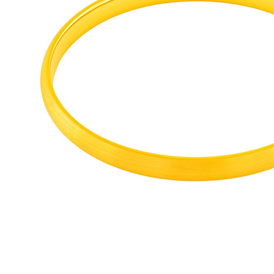 999 Gold Satin Glow Bangle