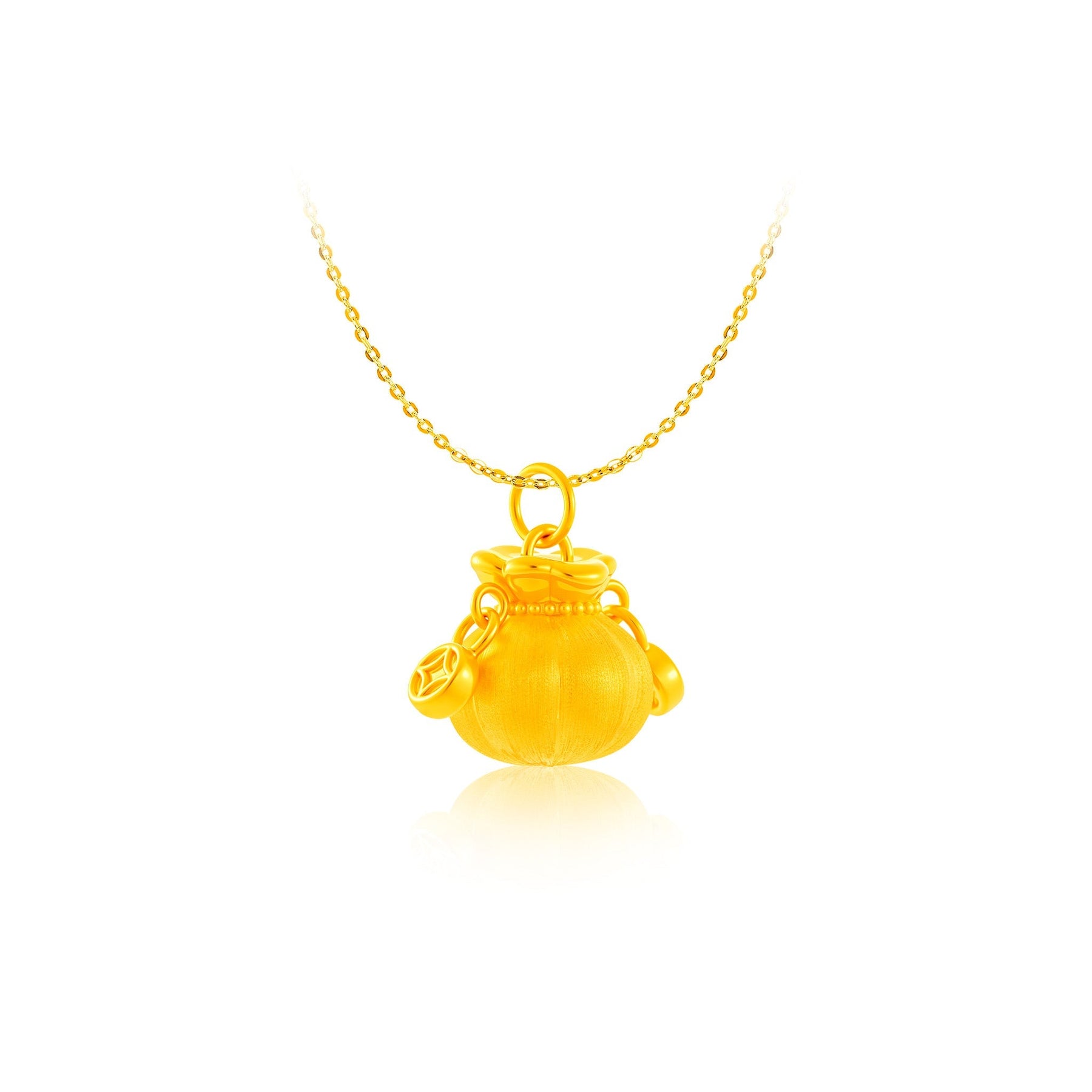 999 Gold Treasure Bag Pendant