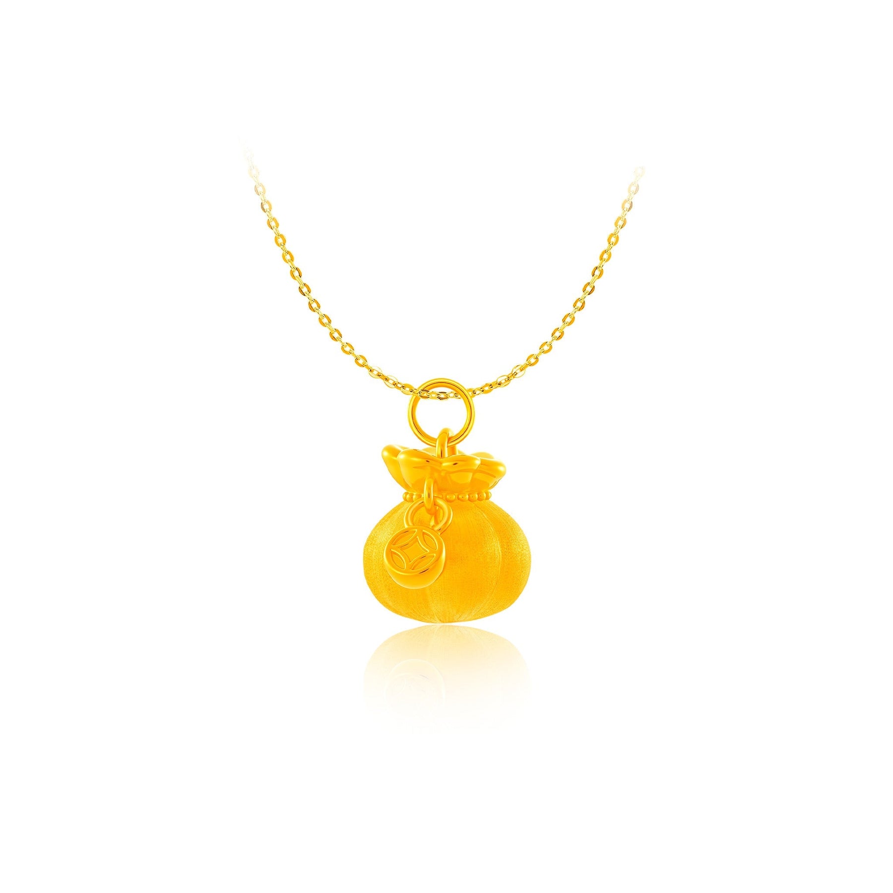 999 Gold Treasure Bag Pendant