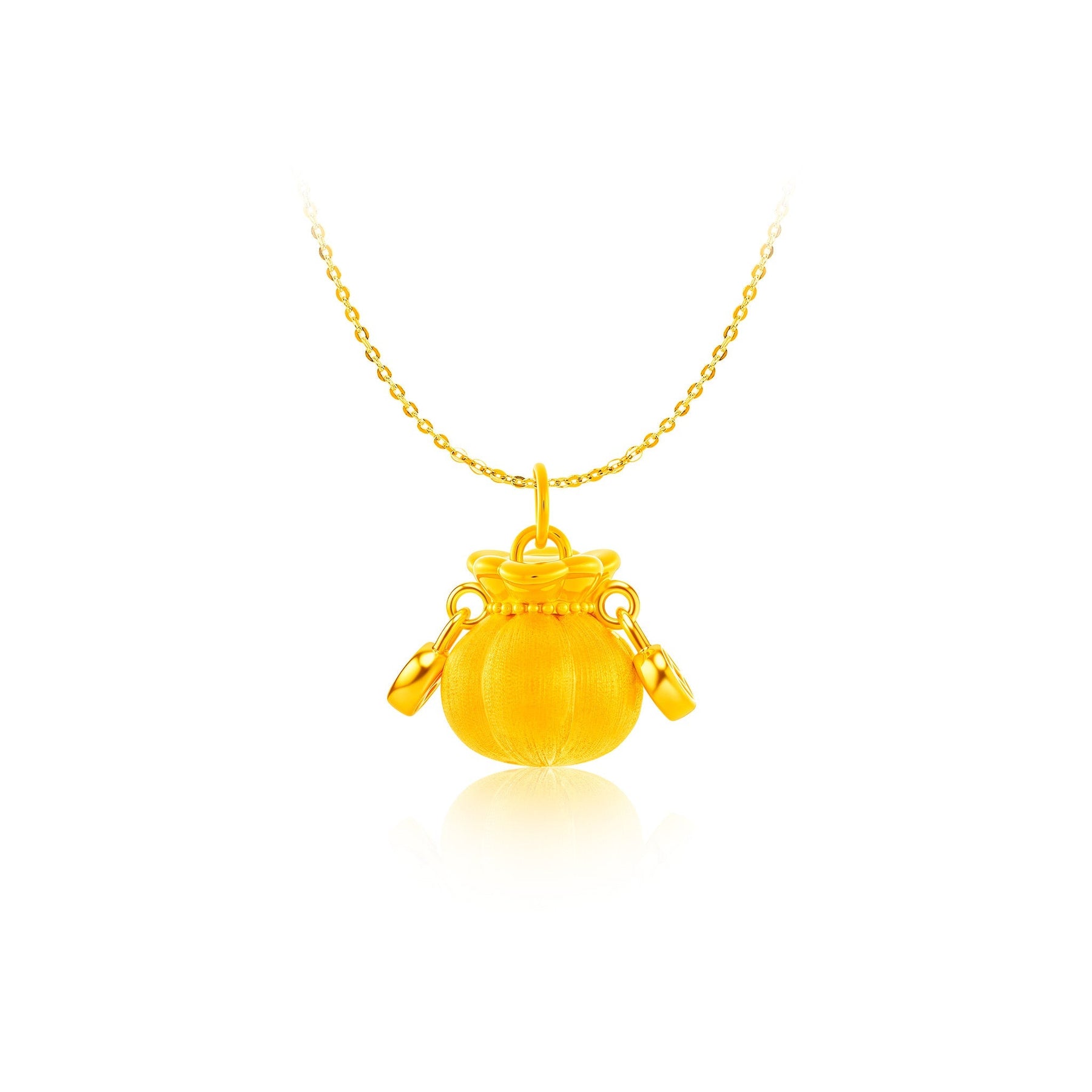 999 Gold Treasure Bag Pendant