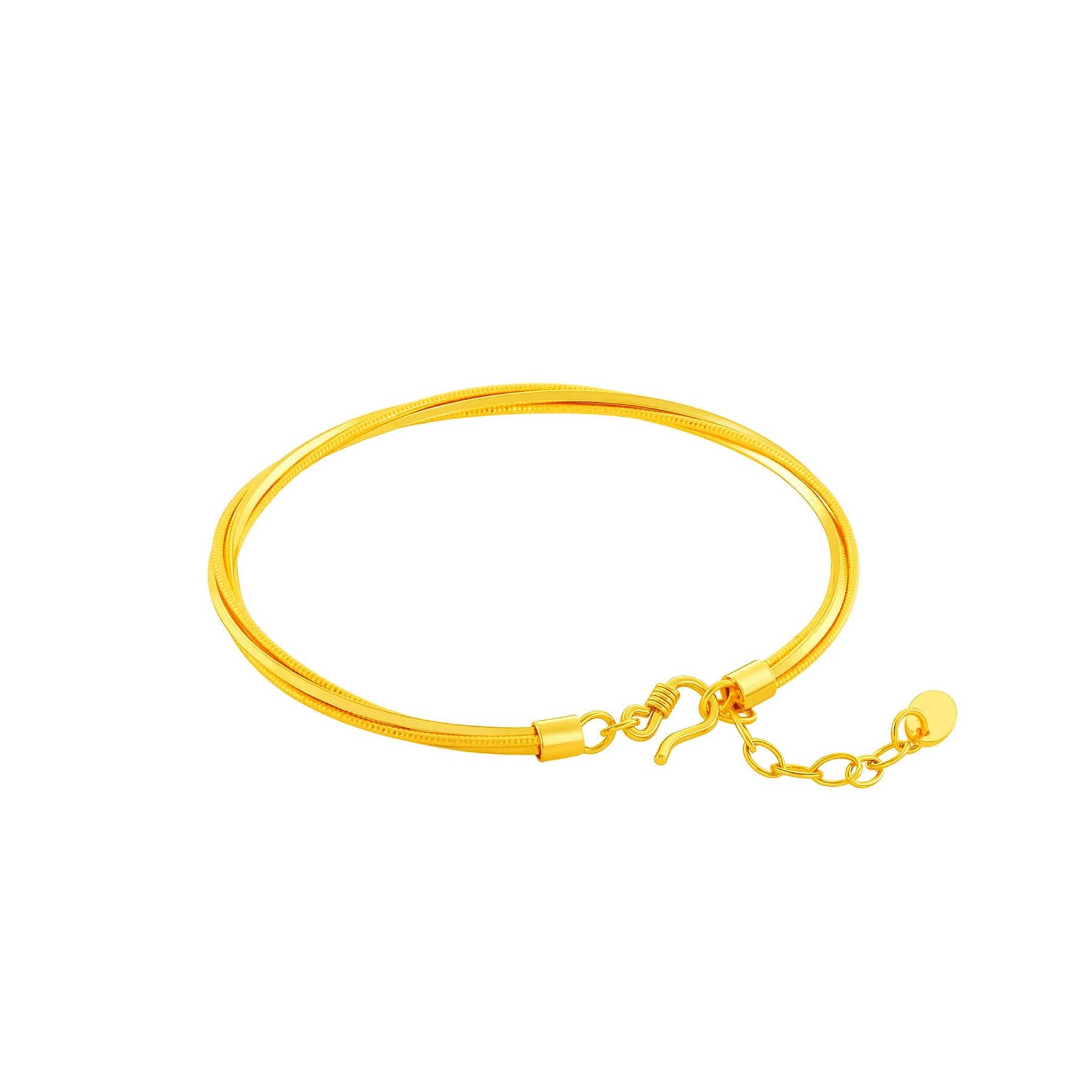 999 Gold Zenith Twist Bangle