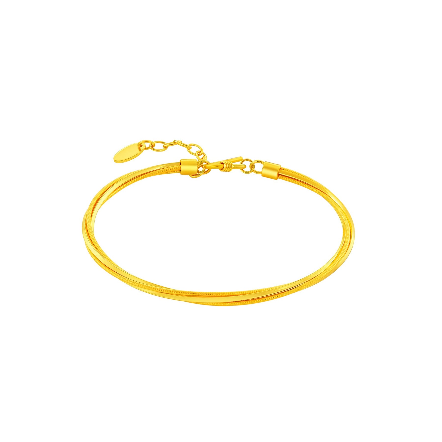 999 Gold Zenith Twist Bangle